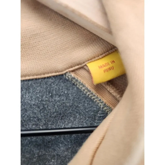 Tricots St Raphael Sweater Mens Extra Large XL Brown Quarter Zip Pullover Cotton - Picture 5 of 6